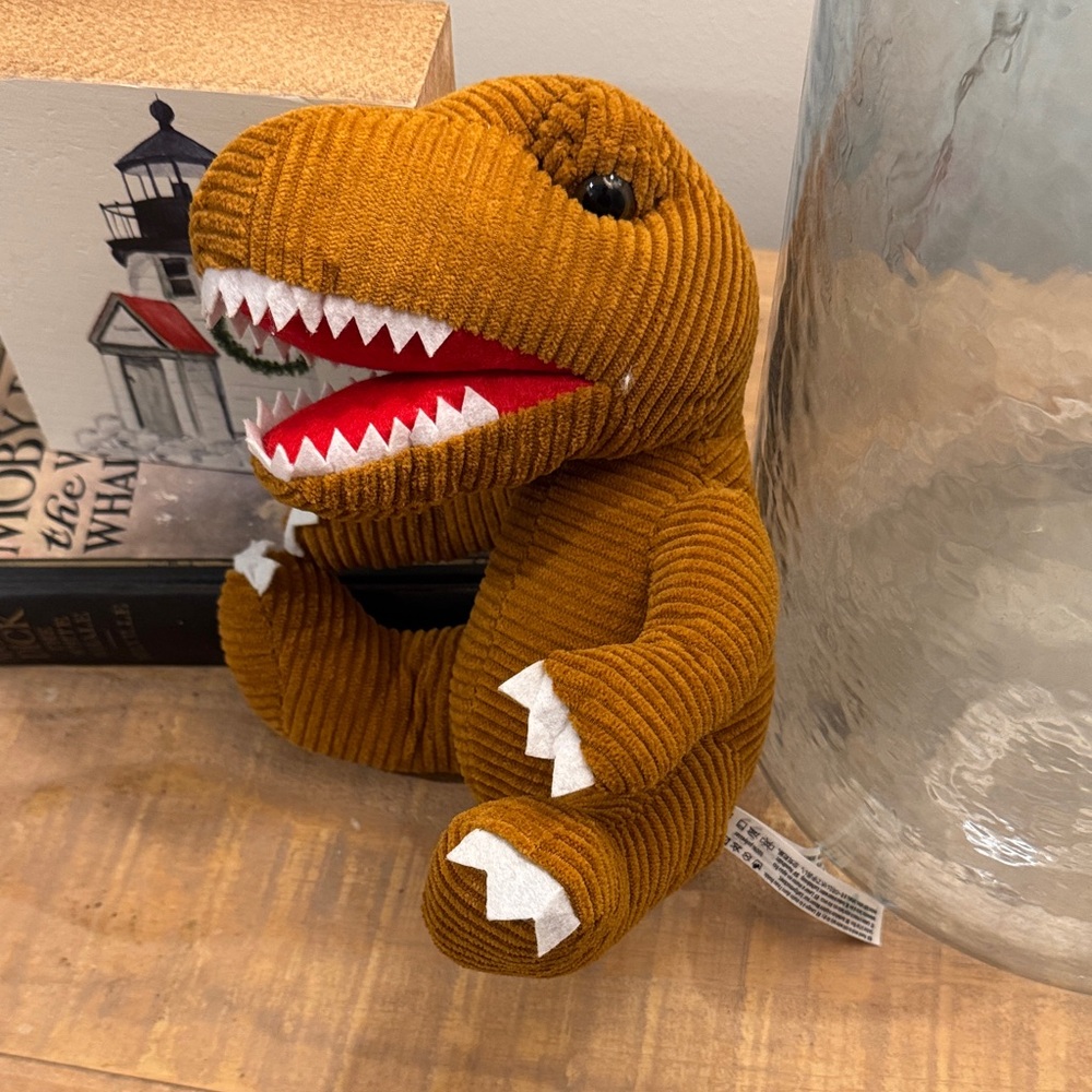 Brown Corduroy Dinosaur Plush 🦖